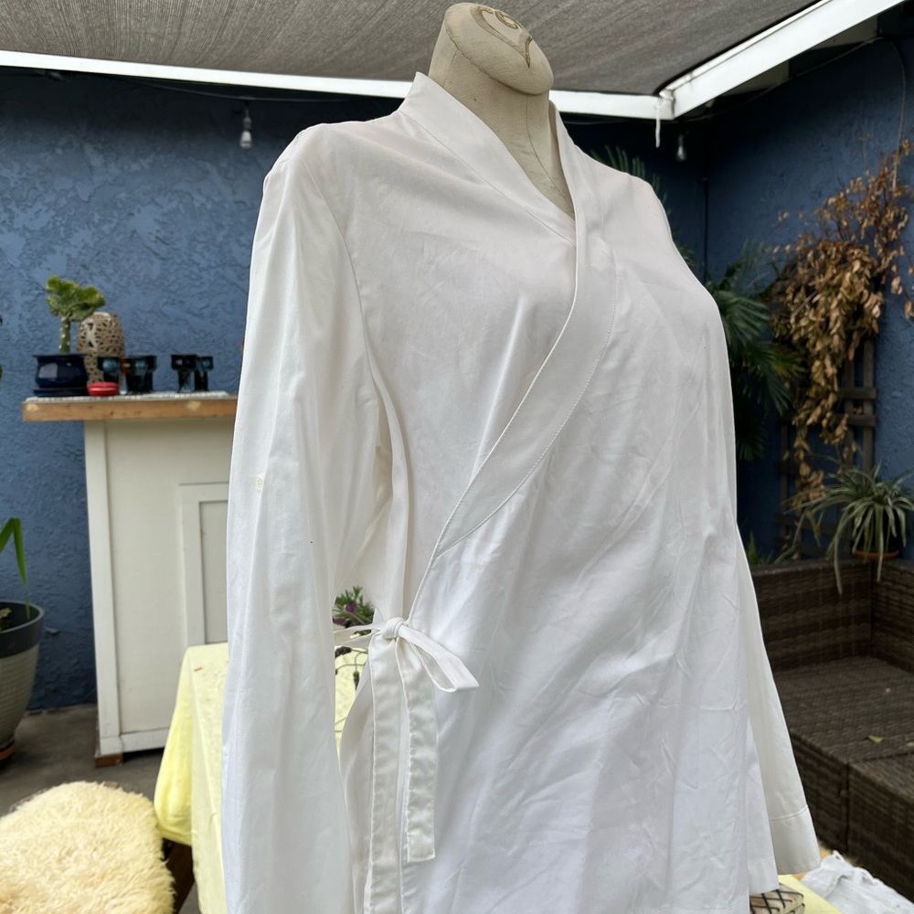 White Wrap Blouse